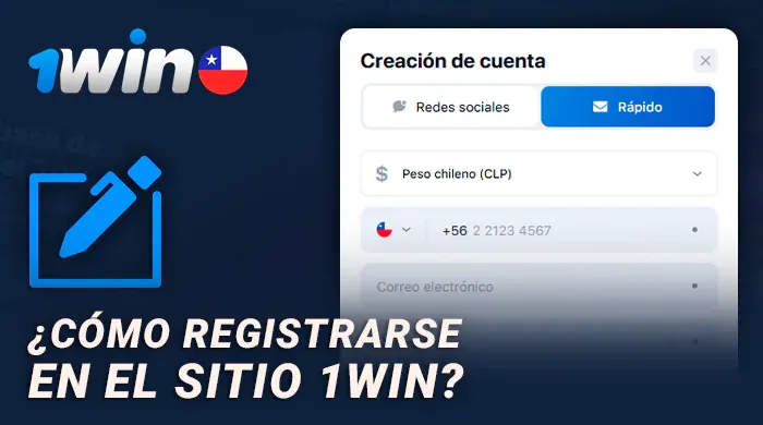 Alta de cuenta en 1win con la divisa en pesos chilenos